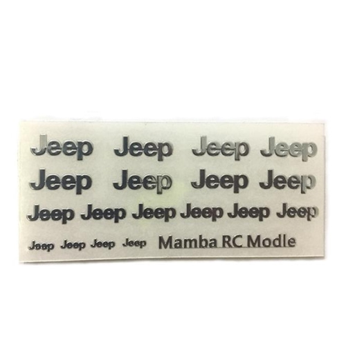 1:10 스케일 악세서리 메탈 스티커 지프 Metal Jeep sticker decal 트라이얼 악세서리
