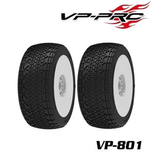 VP-801G-M4 최신형 (1:8 버기 타이어+휠)경기용 VP-801G Impulse Evo M4 RW Rubber Tyre 한봉지 2개포함