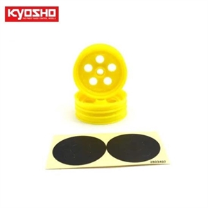 KYSCH007Y Front Wheel (Yellow/2pcs/Tomahawk)