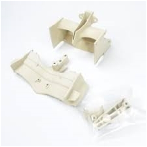 F103RM-12/WI Front and Rear Wing Set - High Downforce For F103RM - White