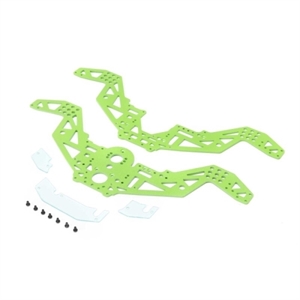 LOS211052 Chassis Plate Set, Green: Mini LMT