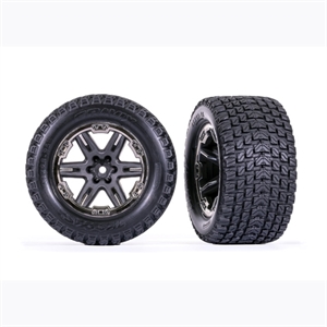 AX6764-BLKCR  Tires &amp; wheels, assembled, glued (2.8&quot;)