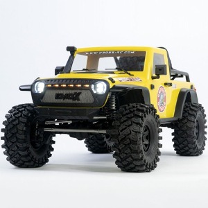 [#90100102] [완제품｜2단 미션｜LED 포함] 1/8 Rhino EMO-X 4x4 Scale Rock Crawler ARTR (Yellow) (크로스알씨 1:8 스케일 트럭)