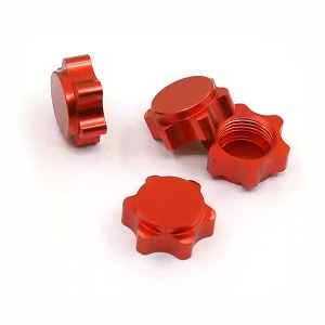 (948628) 17mm 휠 너트 (레드) 17mm Aluminum Wheel Nuts 4pcs RED