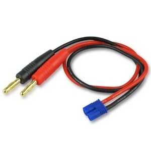 EC2 Charge Cable, 16AWG Silicone Wire 30cm(EC2 충전코드/바나나컨넥터)