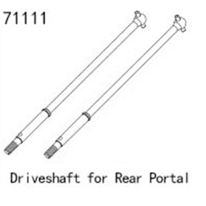 YK71111 Driveshaft for Rear Portal
