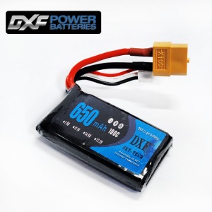 [행사]DXF 배터리 소프트 리튬7.4v 650mah 100c(2S) DXF 한국총판 RC9 정품dxf01 (XT60)