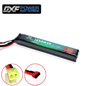 [행사]DXF 배터리 소프트 리튬11.1v 1350mah 25c-50c(3S) DXF 한국총판 RC9 정품dxf01 (에어소프트 타입)