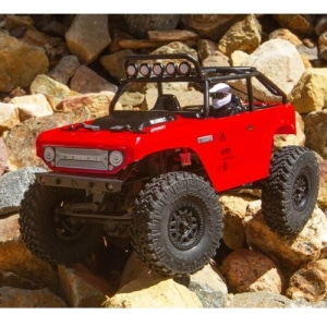 AXI90081T1 AXIAL 1/24 SCX24 Deadbolt 4WD Rock Crawler Brushed RTR, Red