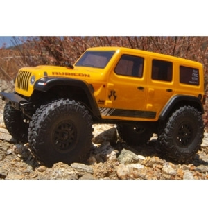 AXI00002T2  AXIAL 1/24 SCX24 2019 Jeep Wrangler JLU CRC Rock Crawler 4WD RTR, Yellow