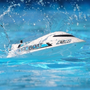 PRB08031T2  Pro Boat Jet Jam 12 Inch Pool Racer RTR Electric Boat (White) 조종기 포함