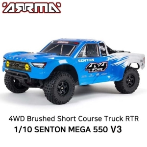 ARA4203V3T2  ARRMA 1/10 SENTON 4X4 V3 MEGA 550 Brushed Short Course Truck RTR