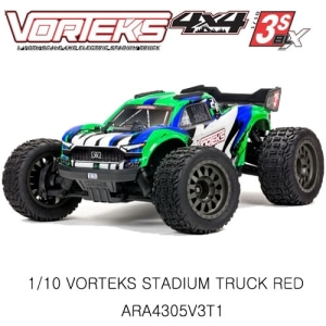 ARA4305V3T3 (3셀지원 브러시리스버전)ARRMA 1/10 VORTEKS 4X4 3S BLX Stadium Truck RTR, Green