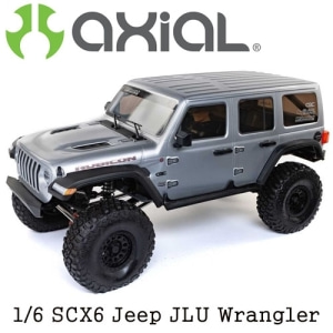 AXI05000T2 [역대급 초대형 라클차량] 1/6 SCX6 Jeep JLU Wrangler 4WD Rock Crawler RTR: Silver