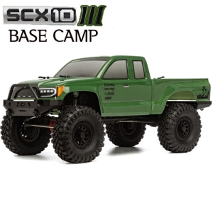 AXI03027T2 1/10 SCX10 III Base Camp 4WD Rock Crawler Brushed RTR, Green