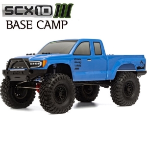AXI03027T1 1/10 SCX10 III Base Camp 4WD Rock Crawler Brushed RTR, Blue