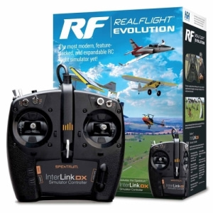 RFL2000 (NEW)InterLink DX 컨트롤러가 있는 RealFlight Evolution RC 비행 시뮬레이터