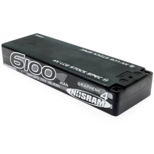 999655 NOSRAM HV LCG Stock Spec GRAPHENE-4 6100mAh Hardcase battery - 7.6V LiPo - 135C/65C