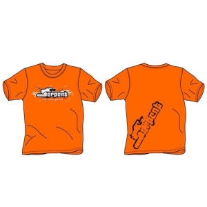 190191 T-shirt Serpent Splash orange (XL)