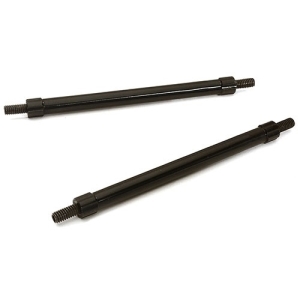 C28885BLACK Billet Machined 85mm Aluminum Linkages (2) M4 Threaded for 1/10 Scale Crawler