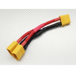 Turnigy XT90 Battery Harness 10AWG for 2 Packs in Parallel