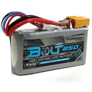 9210000154-0 Turnigy Bolt 850mAh 3S 11.4V 65~130C High Voltage Lipoly Pack (LiHV)