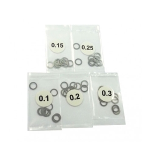 3RAC-SW05/V2 Stainless Steel 5mm Shim Spacer 0.1/0.15/0.2/0.25/0.3mm Thickness 10pcs Each