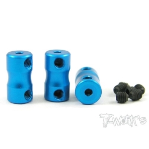 TA-024TB Aluminum Double lock 2mm Bore Collar ( Tamiya Blue )each 3pcs (#TA-024TB)