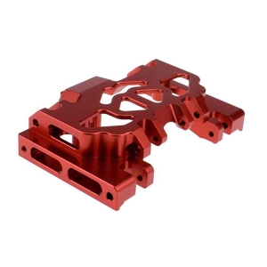 910023 Aluminium Alloy Chassis Protector Middle Gearbox Chassis RED for Traxxas TRXR09;4 트라이얼 악세서리