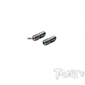TP-140-A 64 Titanium Adujustable Camber Screw 4x15mm 2pcs