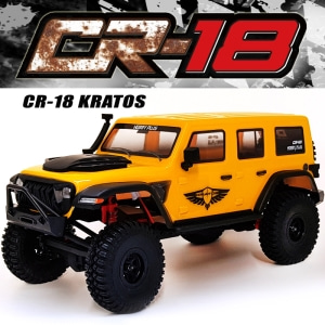 (특가) 2.4G 1:18 CR-18 4WD Rc Car rock Vehicle Truck (CR-18 KRATOS) 옐로우