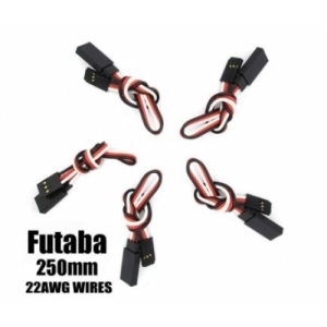 EA-006-5 Futaba Extension with 22 AWG heavy wires 250mm 5pcs