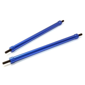 C26689BLUE Billet Machined 90mm Aluminum Linkages (2) M3 Threaded for 1/10 Scale Crawler