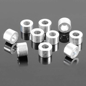 Z-S0983 4mm Silver Spacer with M3 Hole (10)