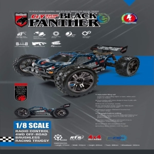 00804T-001 : MYE1-T Sports Black Panther 1:8 EP Off road Truggy Kit (Assembly Complete) ARR