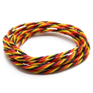 171000774-0 Twisted 22AWG Servo Wire Red/Black/Yellow (2mtr)