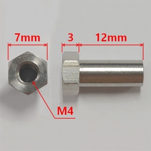 TRX4010/23/N-OC [4개] Stainless Steel Hex Socket Screw for TRX4010/23MM - M4 x 12mm Barrel Nut