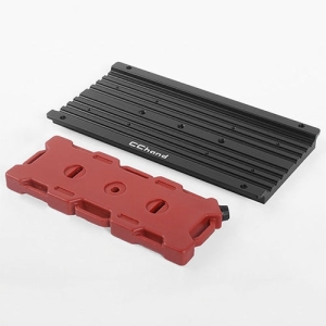 VVV-C0722 Overland Equipment Panel W/ Portable Fuel Cell for Traxxas TRX-4 Land Rover Defender