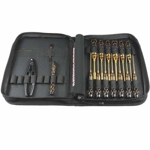AM-199443 AM Toolset For Offroad (16Pcs) With Tools Bag Black Golden