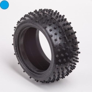 BBT02 2WD &amp; 4WD Blue Rear Mini-Spike Tyres (Hard Compound)