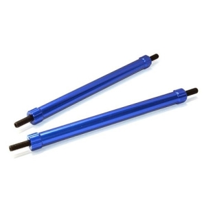 C26688BLUE  Billet Machined 85mm Aluminum Linkages (2) M3 Threaded for 1/10 Scale Crawler