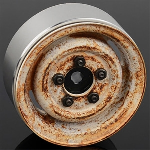 Z-W0043 [4개입] Landies Vintage Stamped Steel 1.55&quot; Beadlock Wheels (Rust)