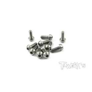 (#TSS-308B) 3x8mm Titanium Hex. Socket Button Head Screw