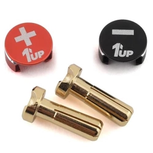 190431 LowPro Bullet Plugs &amp; Grips - 4mm - Black/Red