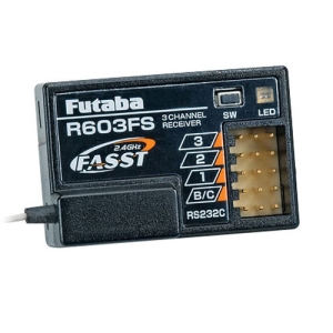 Futaba R603FS 3-Channel 2.4GHz FASST Receiver 3PK