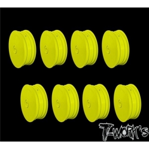 TE-218-BY-8 2.2&quot; 12mm Hex 4WD Front Wheel Yellow( For B64/B74/YZ4-SF ) 28cs. (