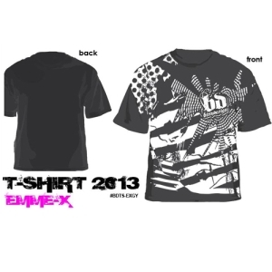 BITTY DESIGN &quot;Emme-X&quot; Grey 2013 Collection T-Shirt (X-Large)
