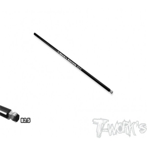 TT-026-B2.5 HSS Hex Ball Wrench Replacement Tip 2.5 x 120mm