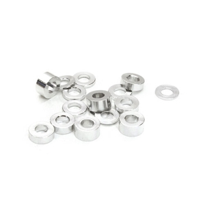 C26777SILVER Billet Machined 16pcs Aluminum M3x6 Washer Spacer (0.5, 1.0, 2.0, 3.0mm)