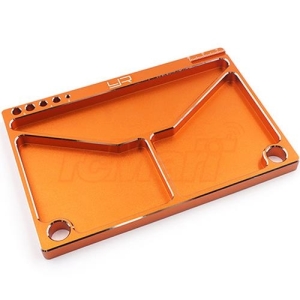 YA-0571OR Aluminum Parts Tray 14.5 X 9.5 X 0.9 cm Orange